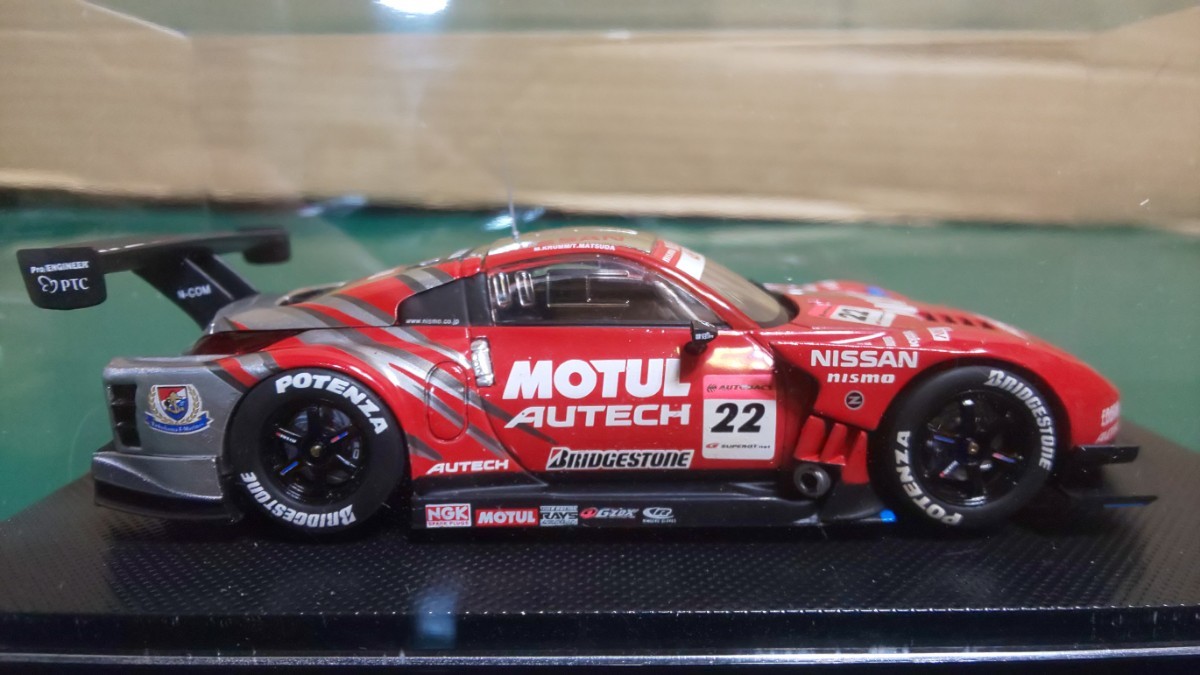 ☆未展示 ☆未開封 ★エブロ 1/43 スーパーGT500 2007 日産モチュール オーテック Z #22 M.クルム / 松田次生 （43914）の画像6