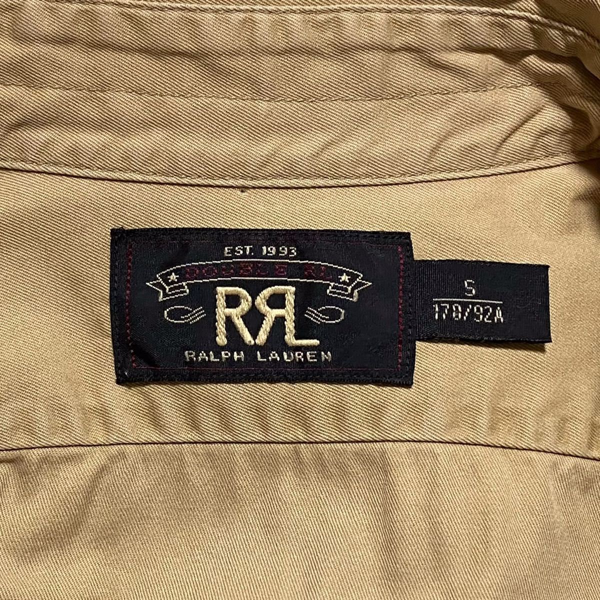 RRL ダブルアールエル Ralph Lauren ラルフローレン Garment Dyed Military Twill G.I. Utility Shirt 長袖 ワーク ミリタリー シャツ S_画像8