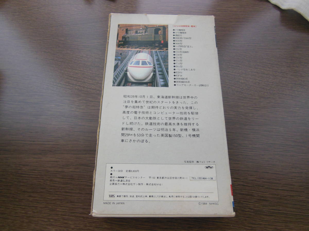 NHKビデオ 日本の鉄道 栄光の軌跡 第１集 鉄路のあゆみ 30分 1984年 定価9800円の画像2