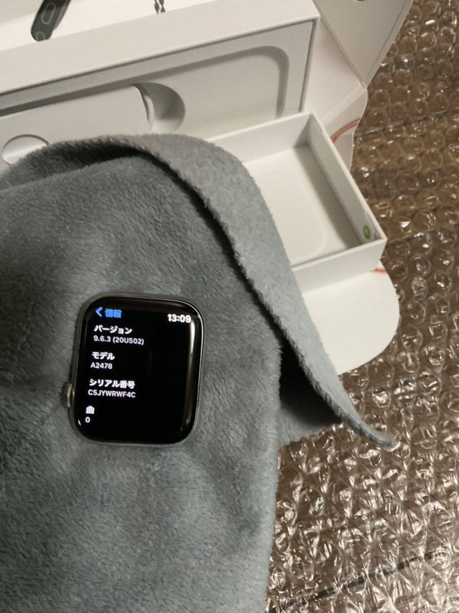 【美品】Apple Watch Series 7 GPS+Cellular 45mm MKJV3J/A シルバーステンレス バッテリー最大容量98%_画像2