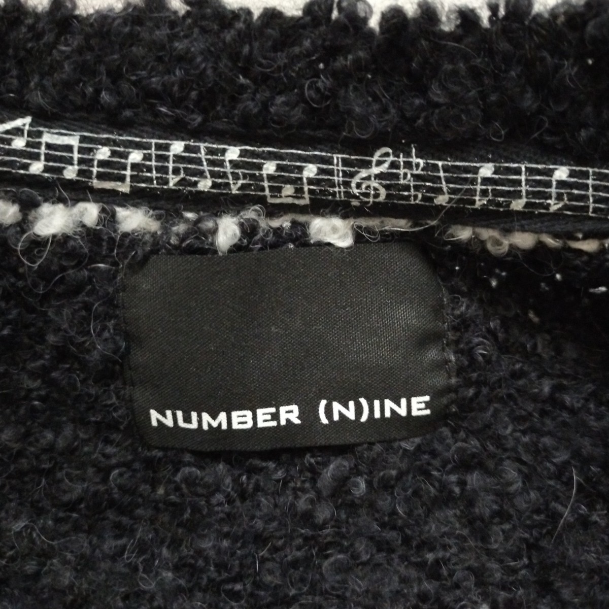 NUMBER (N)INE 22AW アルパカ混 ボーダーニット カートコバーン NUMBER (N)INE 22AW アルパカ混 ボーダーニット カートコバーン