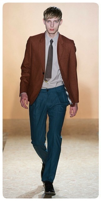 Paul Smith 13AW 幾何学柄ライニング フランネルウールスラックス-