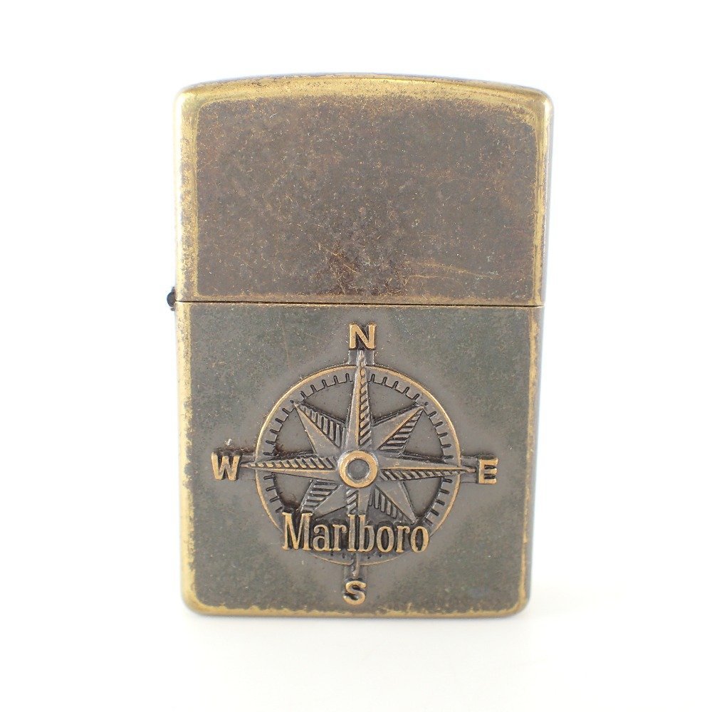 1円】ZIPPO ジッポ ×マルボロ 97年 ゴールド ADVENTURETEAM 羅針盤