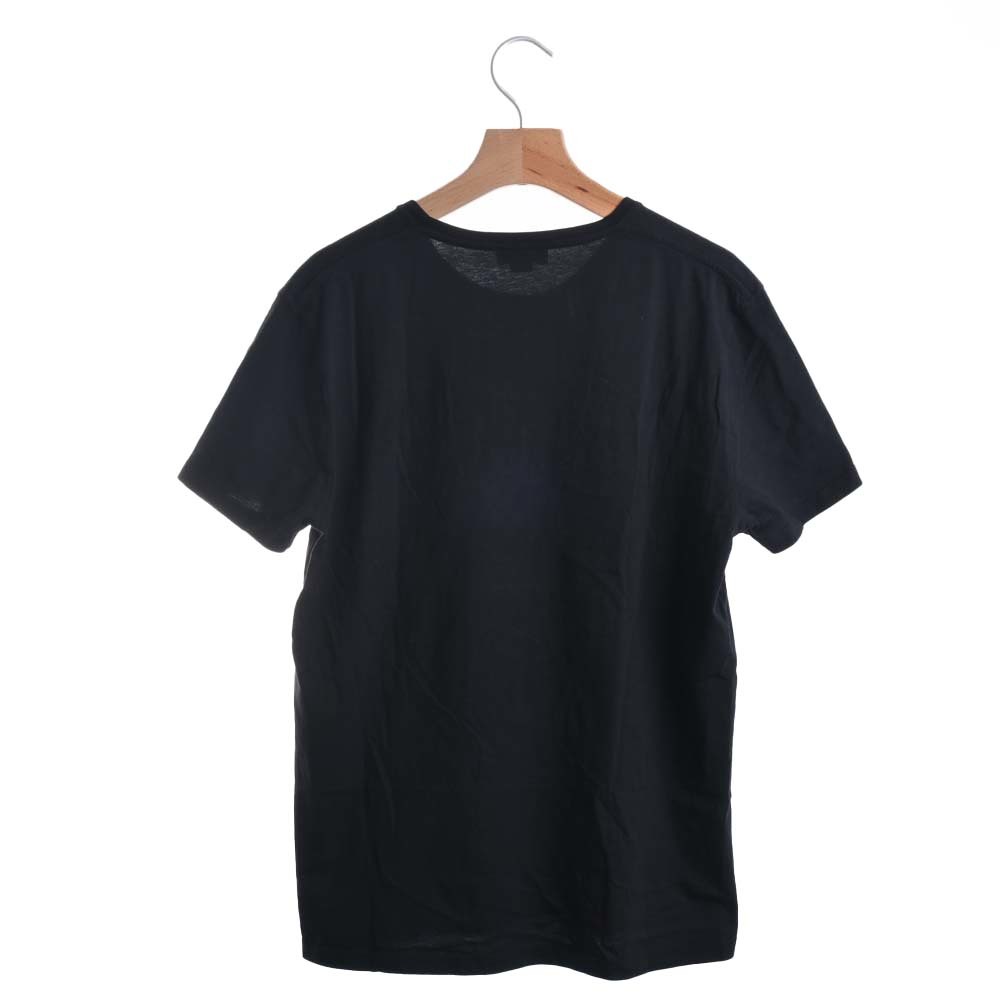 Alexander McQueen Alexander McQueen black cotton Logo embroidery cut and sewn black L tops cotton men's used 