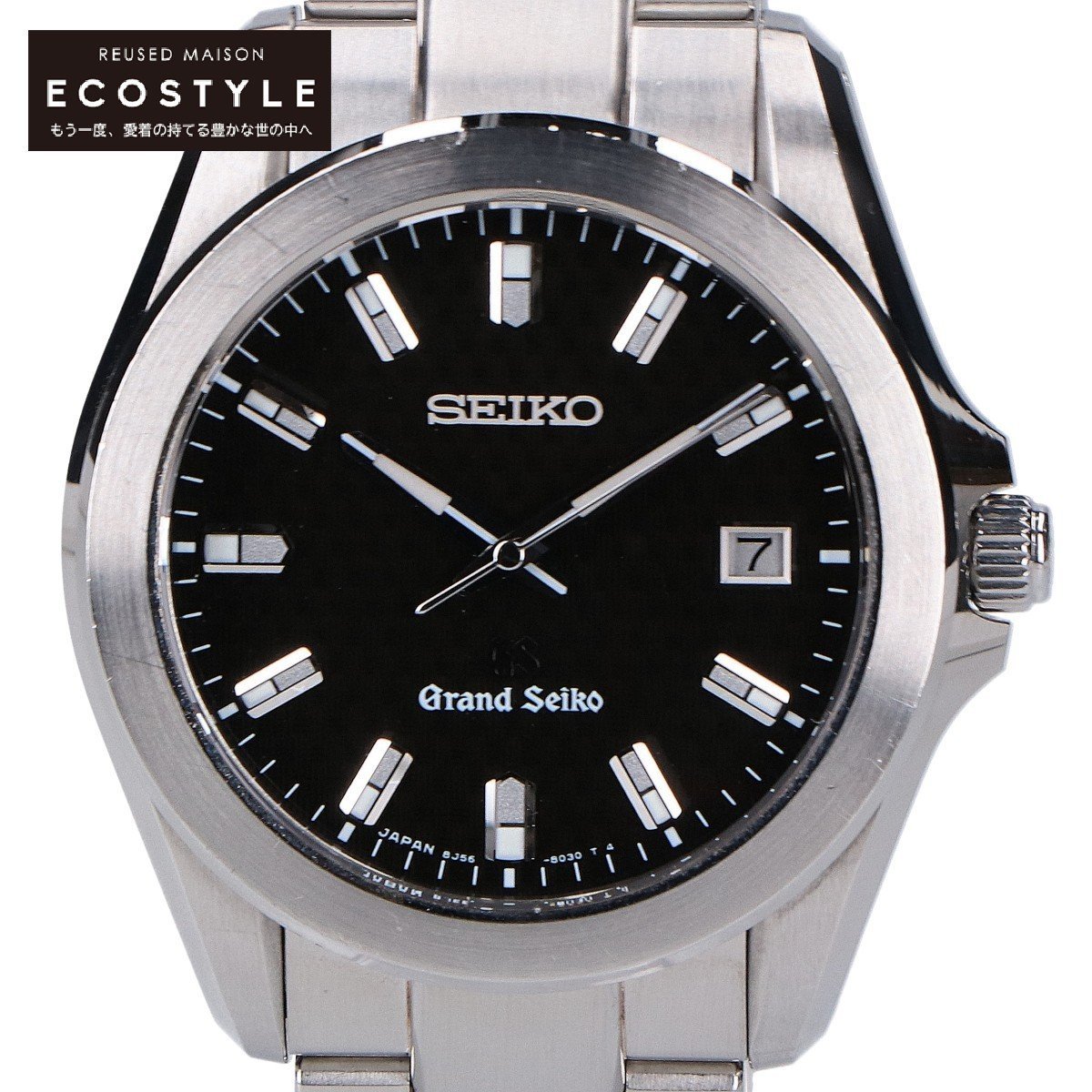 【1円】Grand Seiko グランドセイコー SBGF021 8J56 デイト クオーツ 腕時計 シルバー