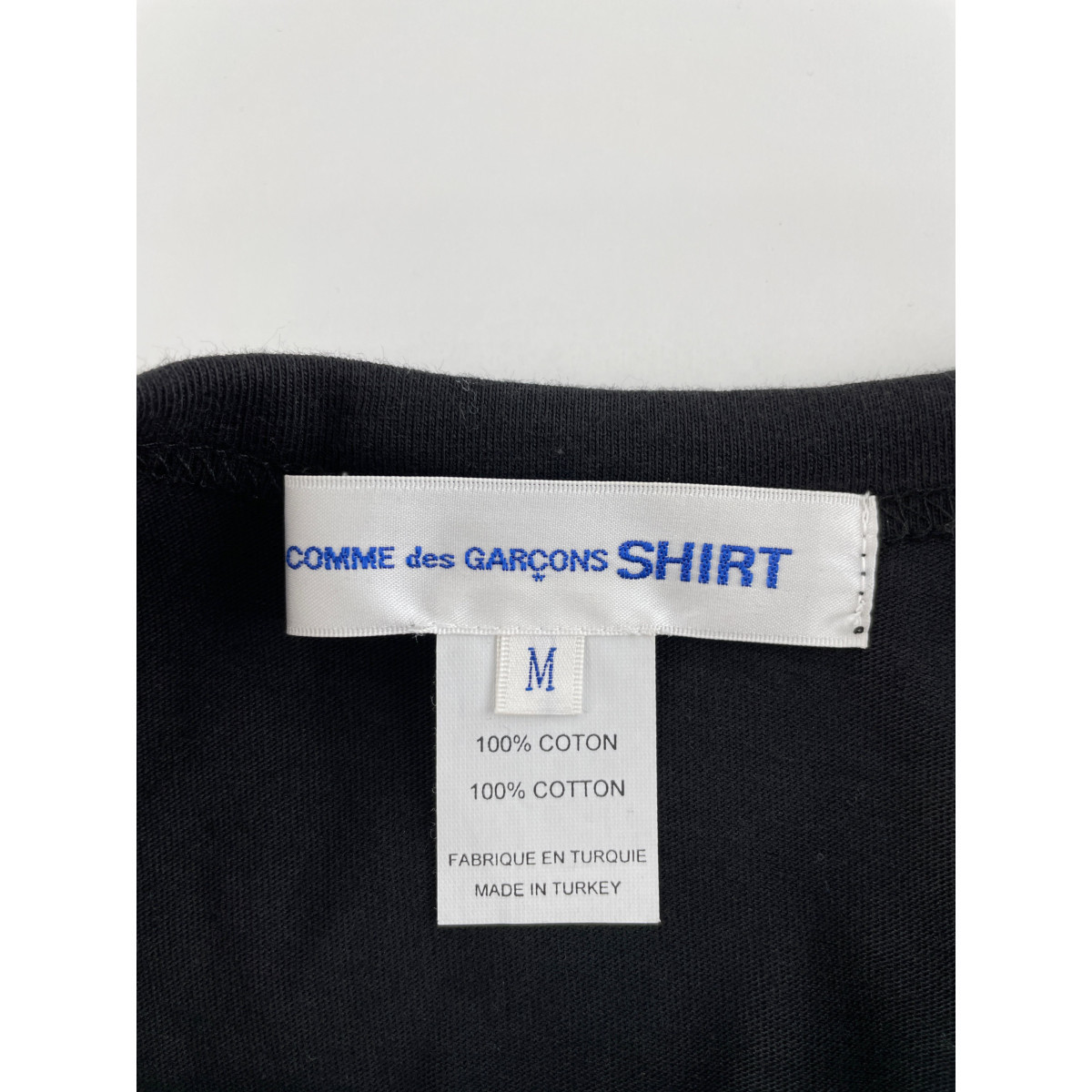 COMME des GARCONS SHIRT コムデギャルソンシャツ ブラック FG-T005 コットンワンピース ブラック M ワンピース コットン メンズ 中古_画像4