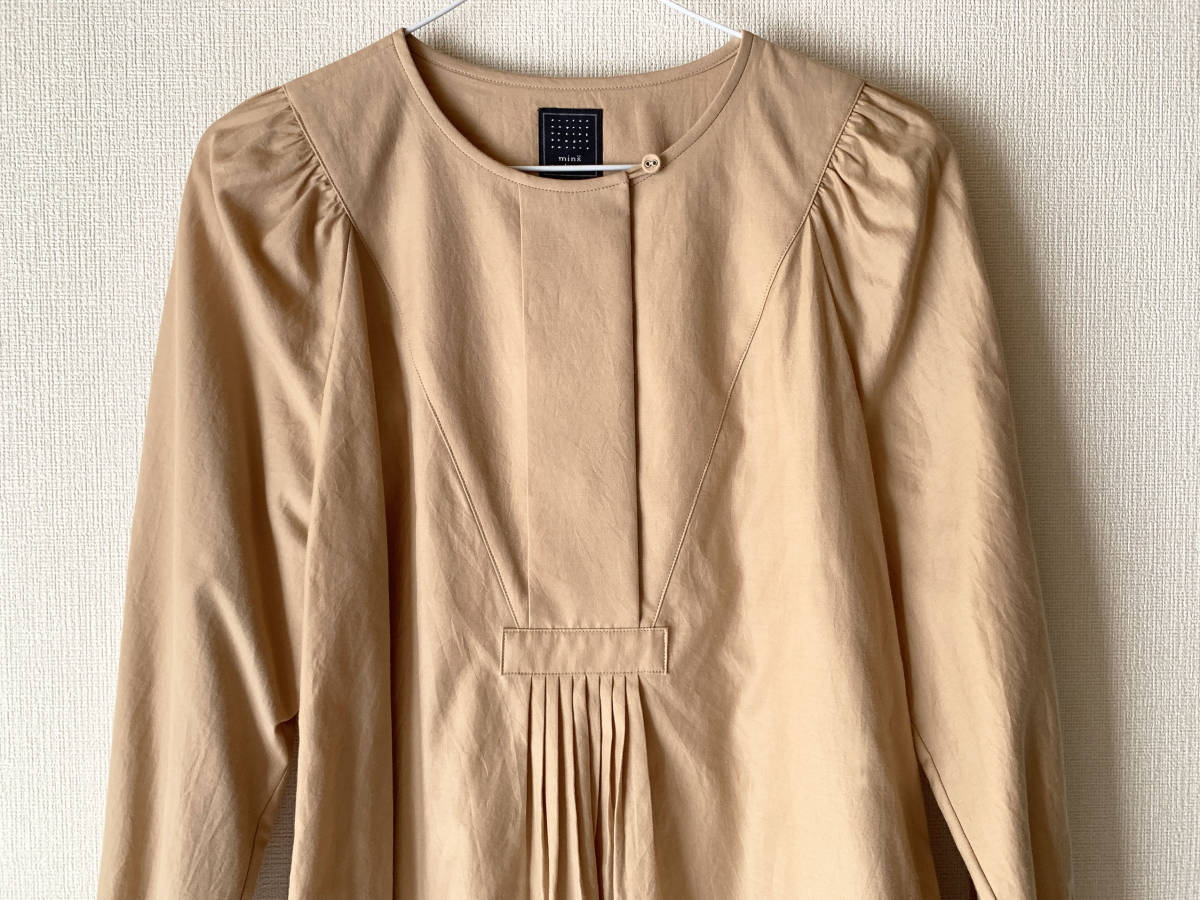 mina perhonen[chant] dress One-piece 38 light brown beige unused mina perhonen 