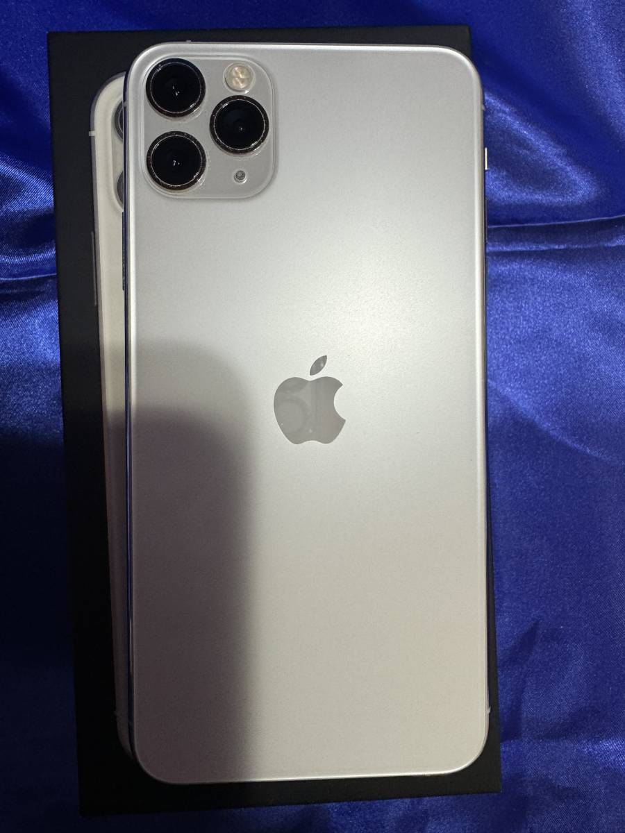 iPhone 11 Pro Max 256GB シルバー ・SIMロック解除 docomo・ケース３個とガラスフィルム５枚位・バッテリー８３％・送料無料！_画像3