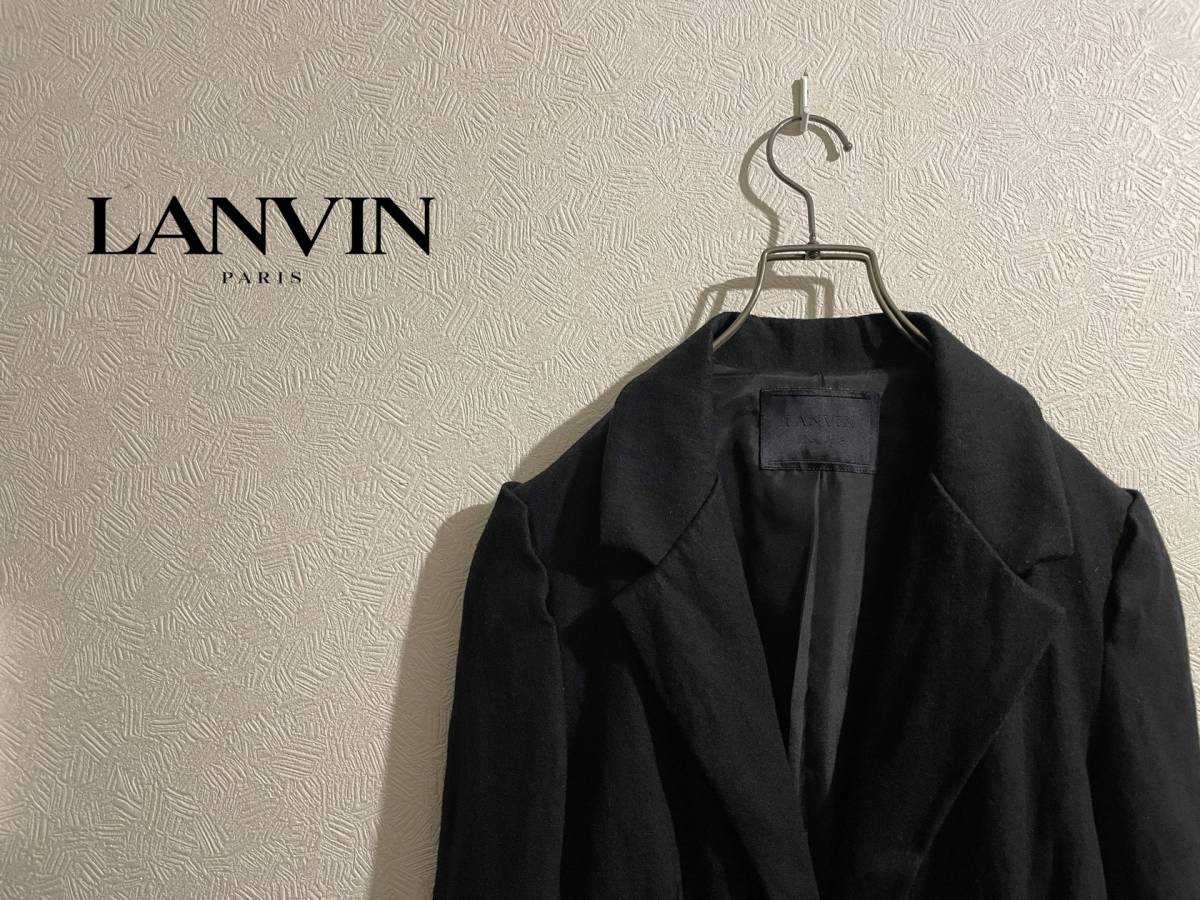 ◯ フランス製 LANVIN メインライン シングル テーラード ジャケット