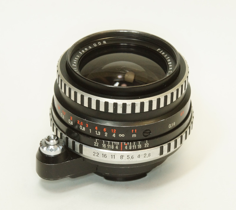 ドイツ製 Carl Zeiss Jena Flektogon 2.8/35 Exakta 104NB-695 ゼブラ 銀文字 70年代 後期