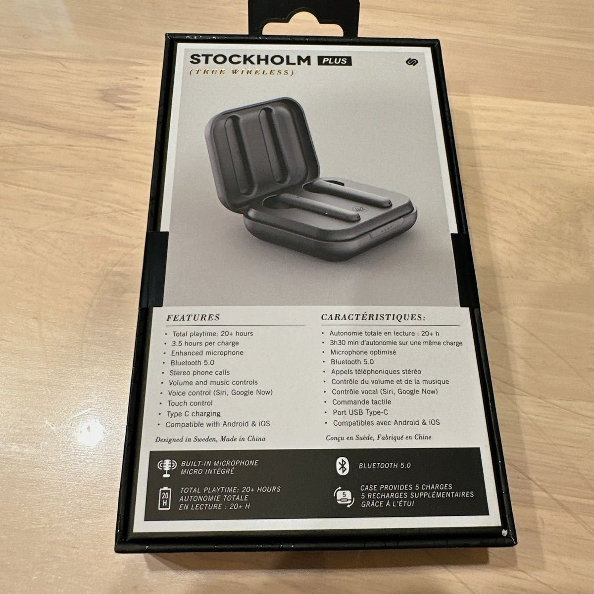 完全ワイヤレスイヤホン Bluetoothイヤホン STOCKHOLM PLUS イヤホン イヤフォン ワイヤレスイヤホン