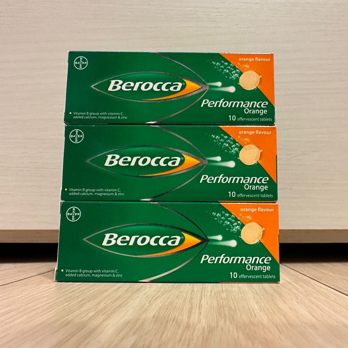 《新品未開封》Berocca ベロッカ マルチビタミン オレンジ味 10pc×3箱