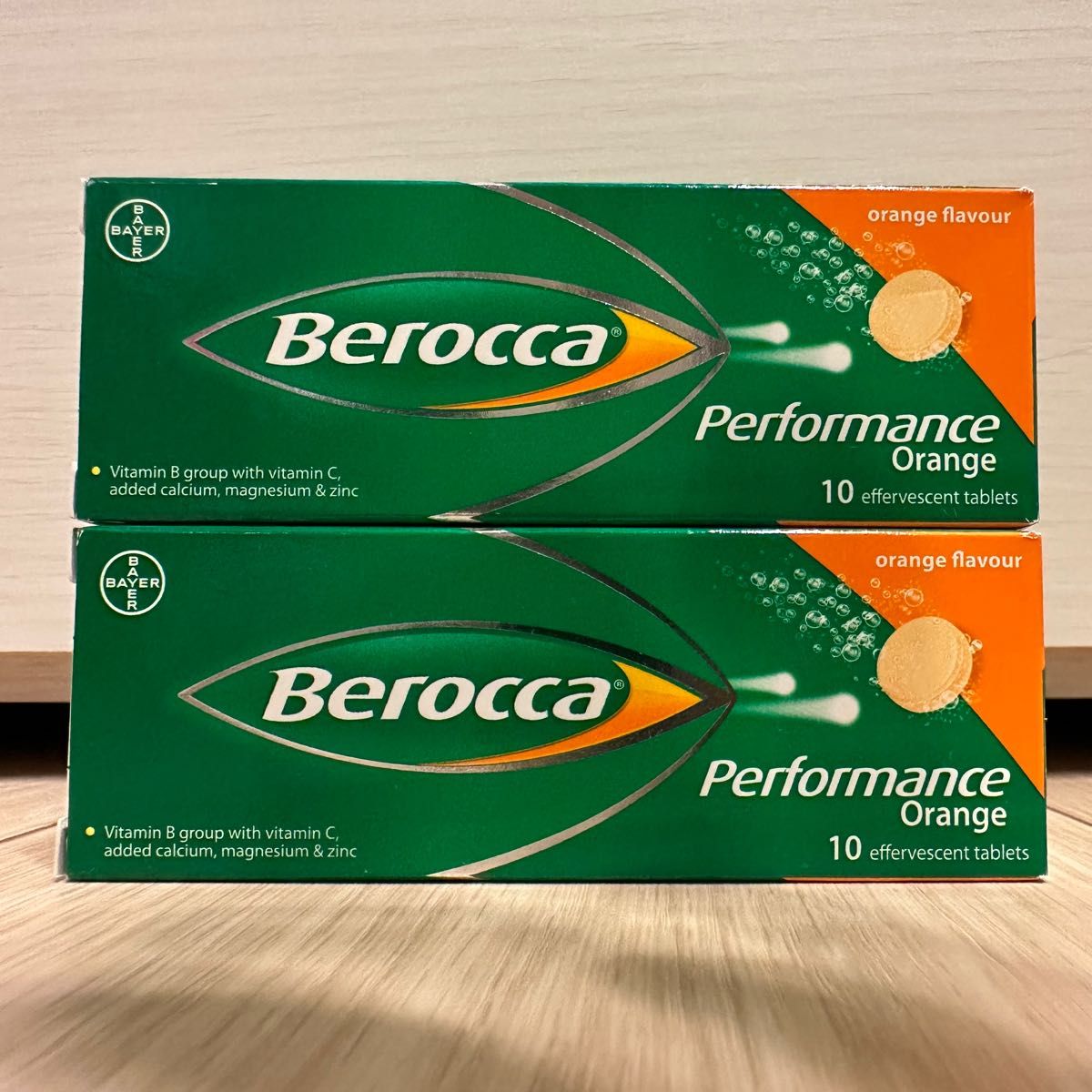 《新品未開封》Berocca ベロッカ マルチビタミン オレンジ味 10pc×2箱