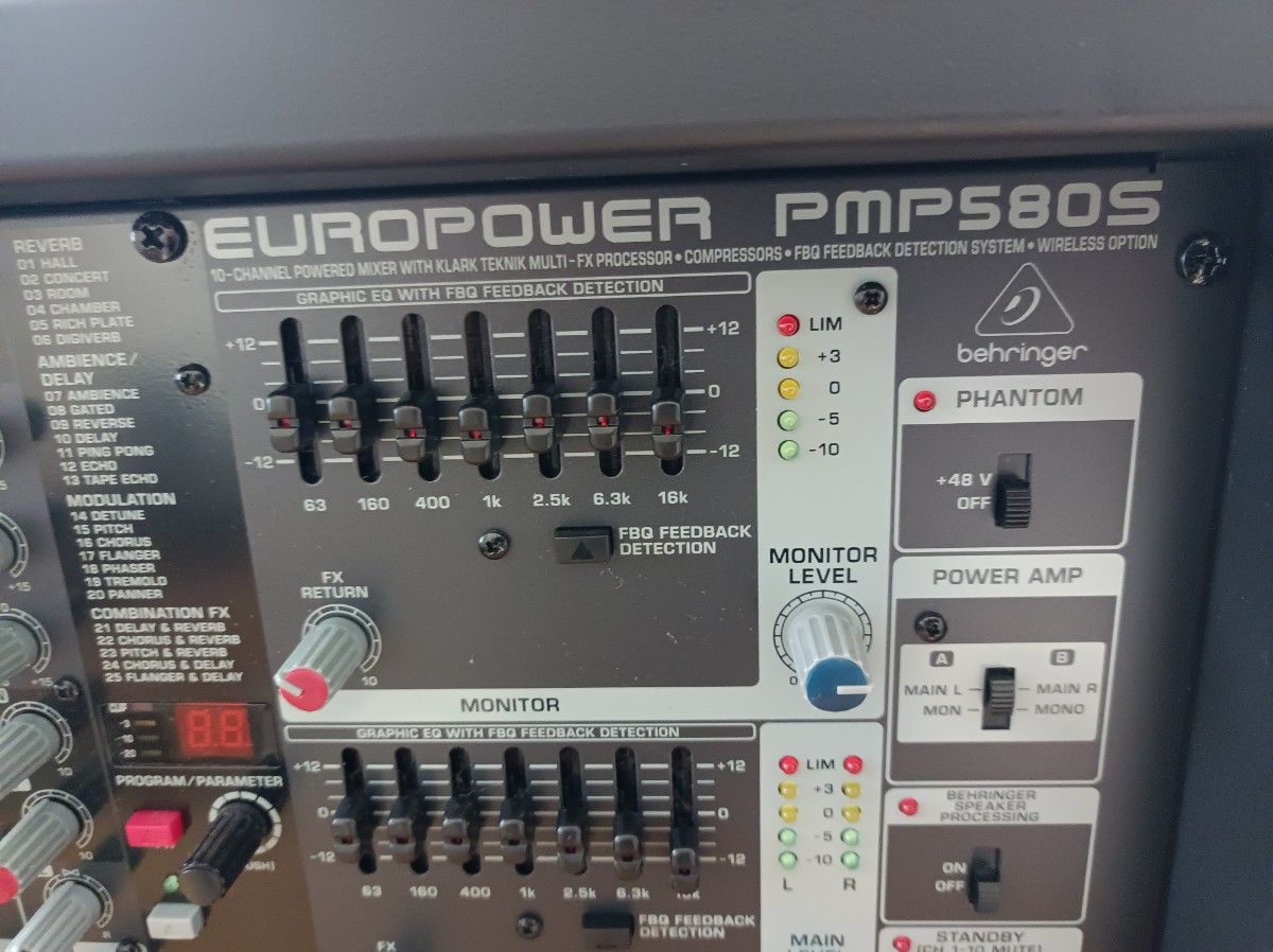 BEHRINGER ベリンガー PMP580S パワードミキサー|Yahoo!フリマ BEHRINGER ベリンガー PMP580S パワードミキサー|Yahoo!フリマ