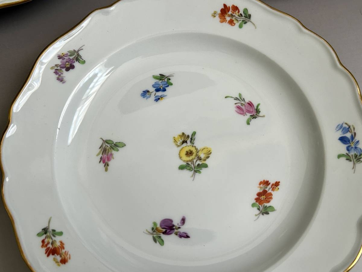 Meissen マイセン スキャタードフラワー 小花散らし デザートプレート