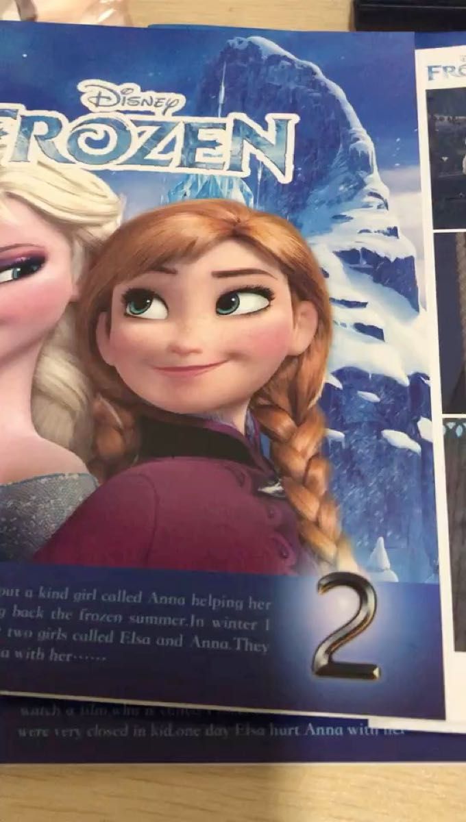 Frozen アナと雪の女王　映画第一話英語台本4冊　ペン別売り　洋書多読　