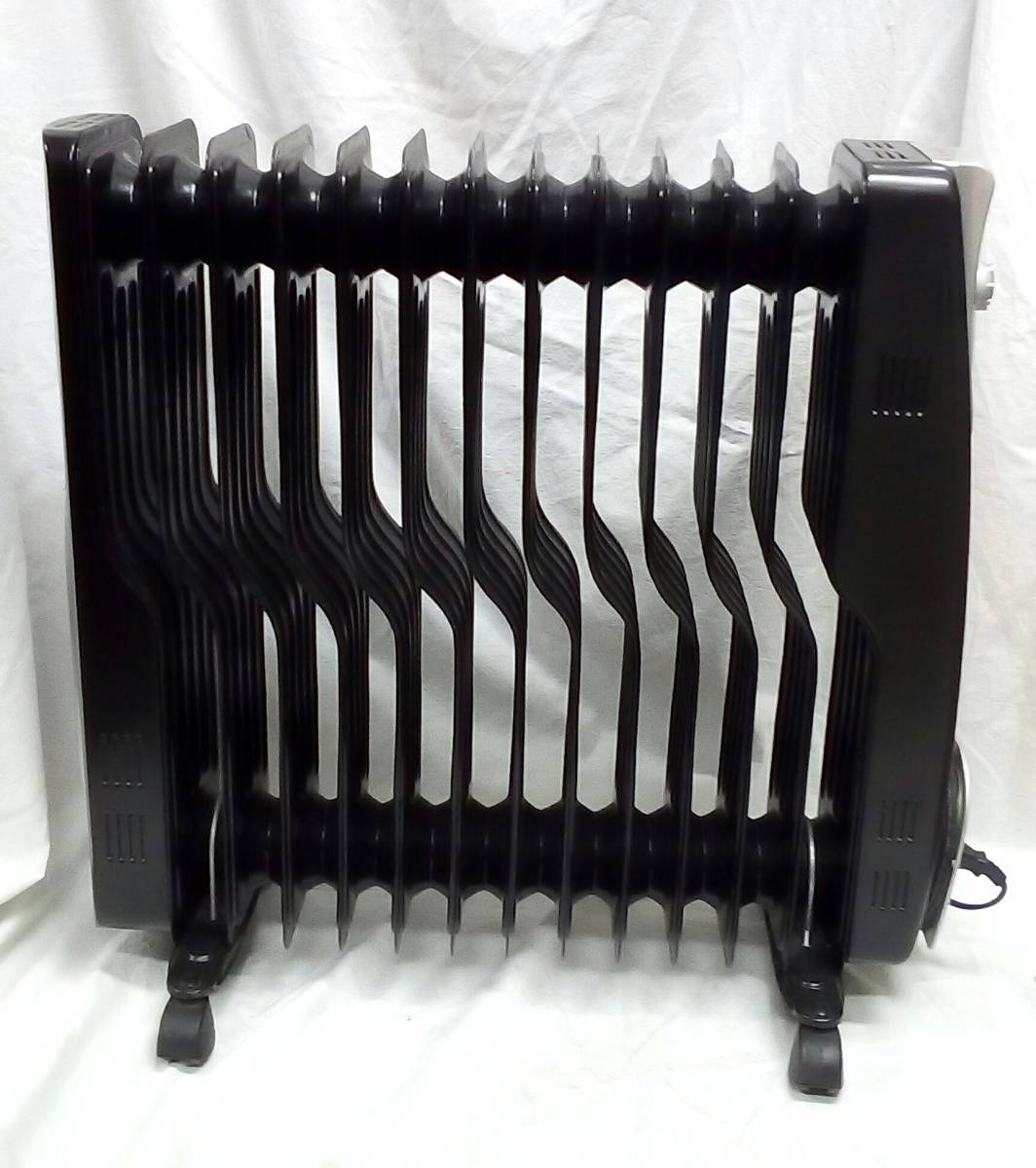 ○61○オイルヒーター ベルソス VERSOS VS-TP1300 ブラック 暖房器具 ヒーター_画像5