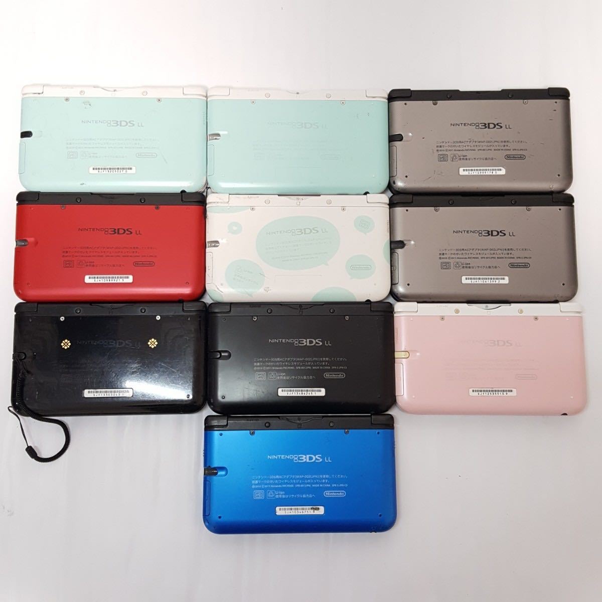 394) Nintendo 3DSLL 本体 10台 まとめ売り ジャンク ニンテンドー 任天堂 console SPR-001_画像2