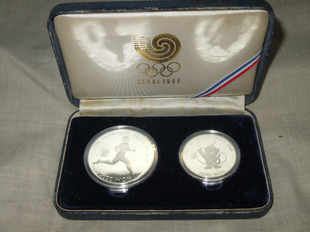 1988年 ソウルオリンピック 記念硬貨 貨幣 銀貨 コイン 10000ウォン