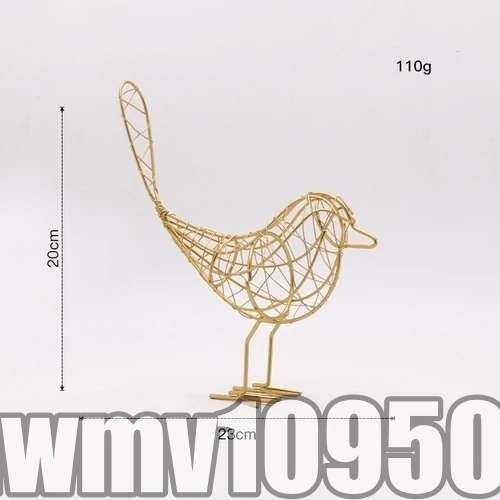 . cheap *NEW 2 point set klieitib metal craft bird decoration 