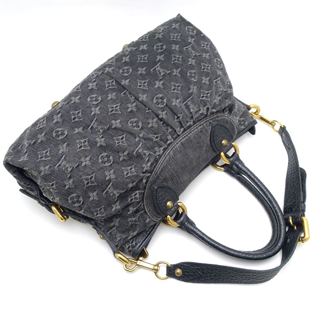 LOUIS VUITTON ルイヴィトン モノグラムデニム ネオカヴィMM M95351 2Wayバッグ ノワール/350707【中古】_画像3