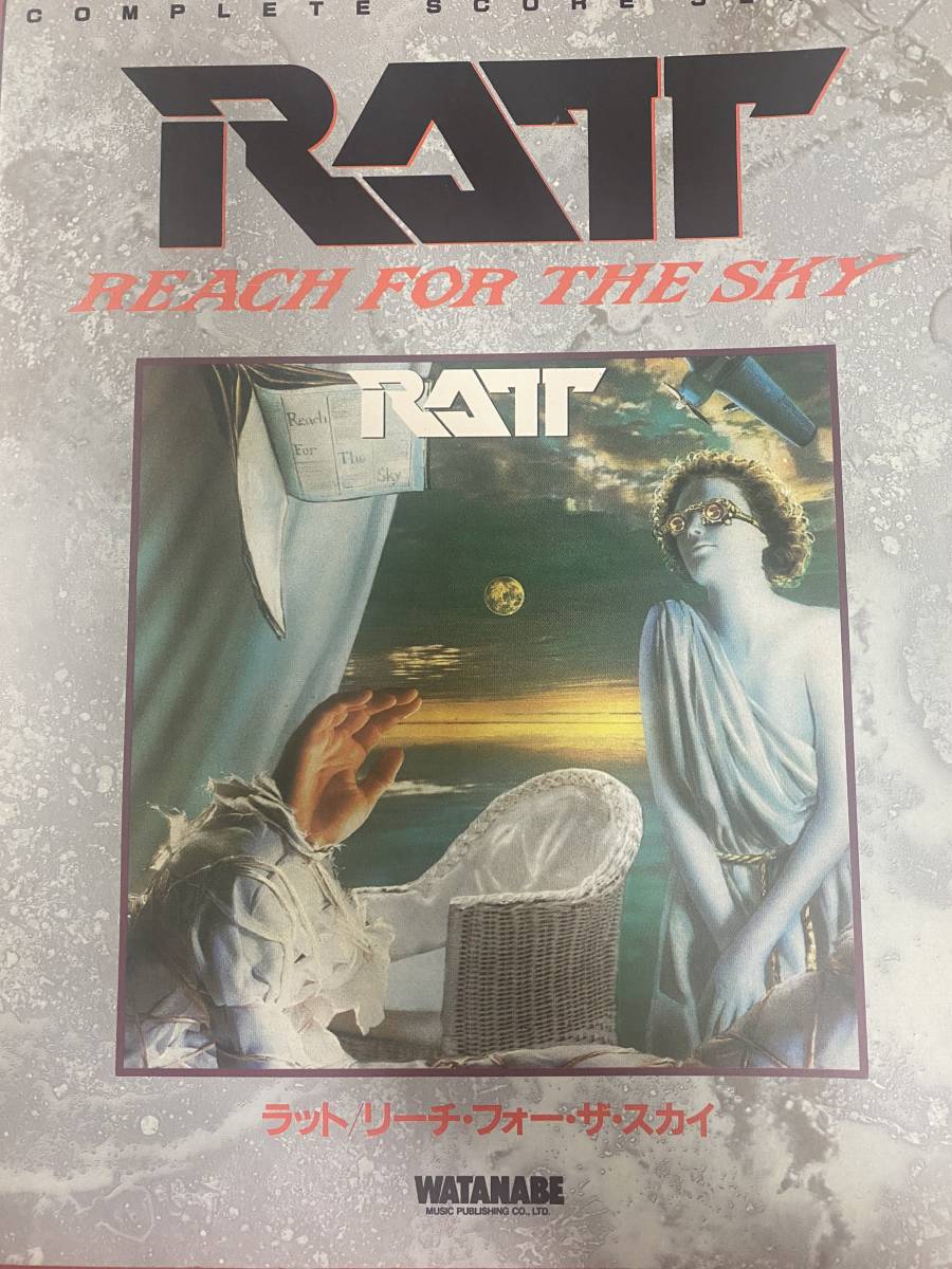 RATT「REACH FOR THE SKY」バンド・スコア1988年初版新品貴重品Ｔ_画像1