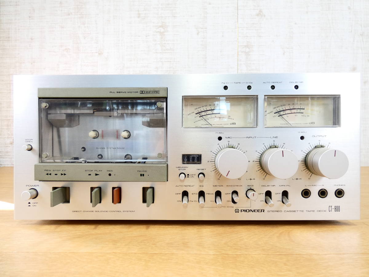 Pioneer CT-800 カセットデッキ ジャンク Yahoo!オークション - Pioneer パイオニア CT-800 ステレオ