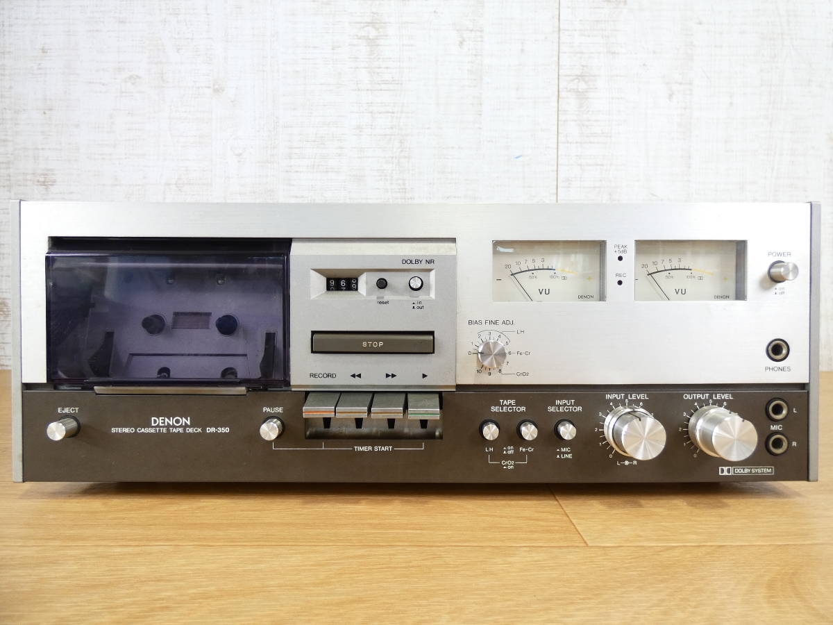 S) DENON デノン DR-350 カセットデッキ 音響機器 オーディオ S) DENON デノン DR-350 カセットデッキ 音響機器 オーディオ