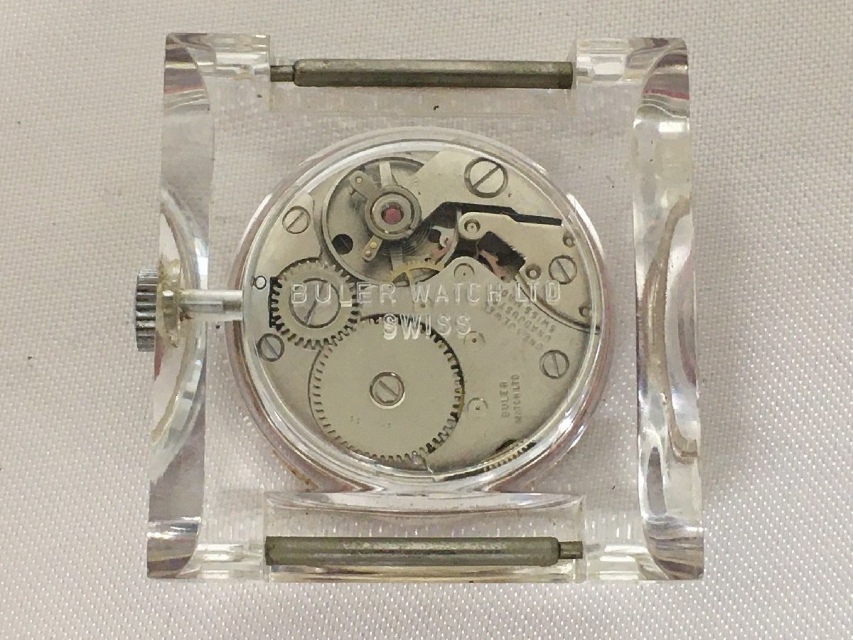 【H2-20018】BVLER ビューラー 手巻き 腕時計 現状品【千円市場】_画像5