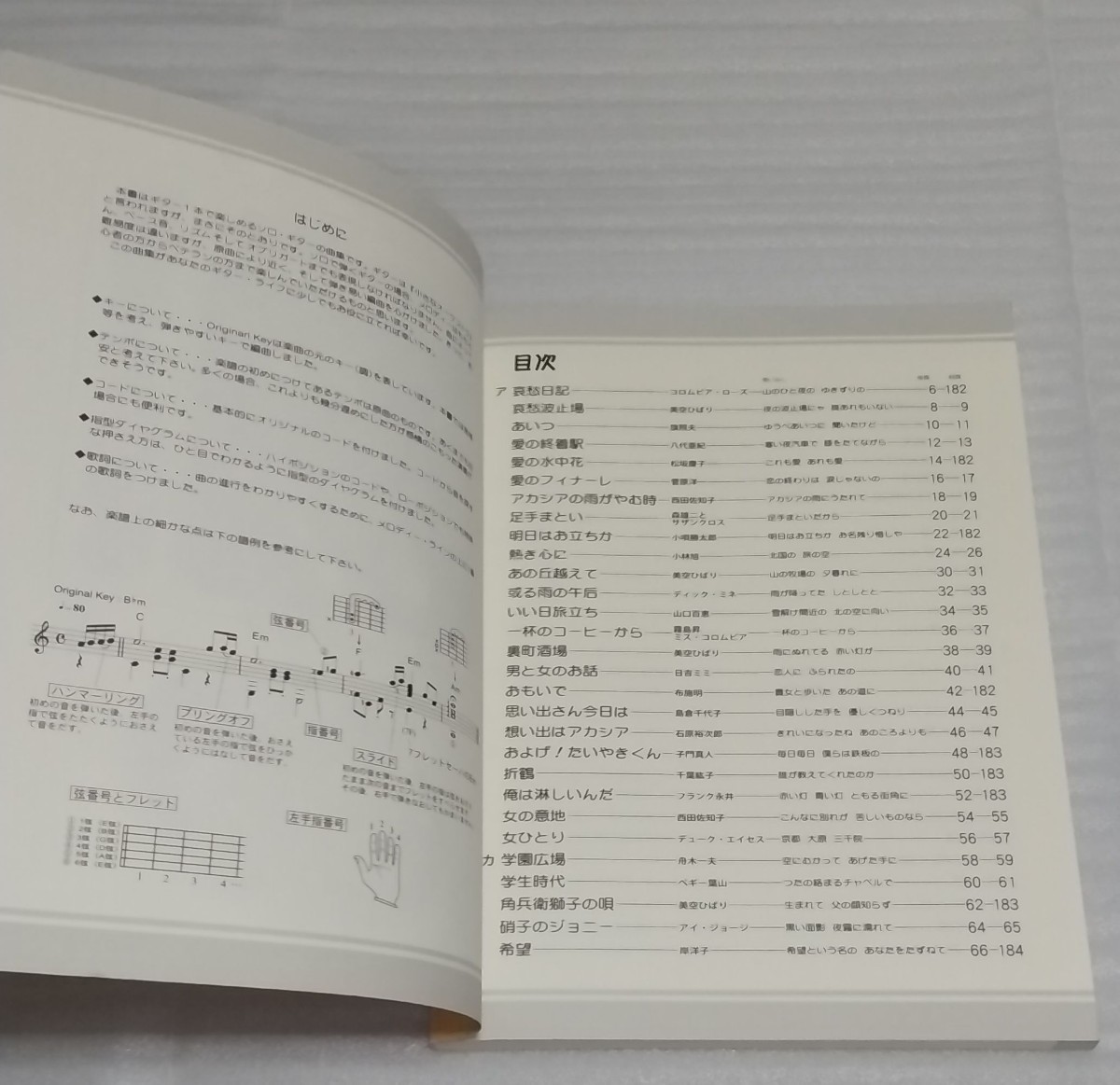 未使用 大人のギター ソロ楽譜 昭和ベスト歌謡曲 スコア想い出の名曲集ヒット87曲リリィ松坂慶子テレサテン布施明ペギー葉山 9784863972391_※中の様子です。状態は良い方かと思います