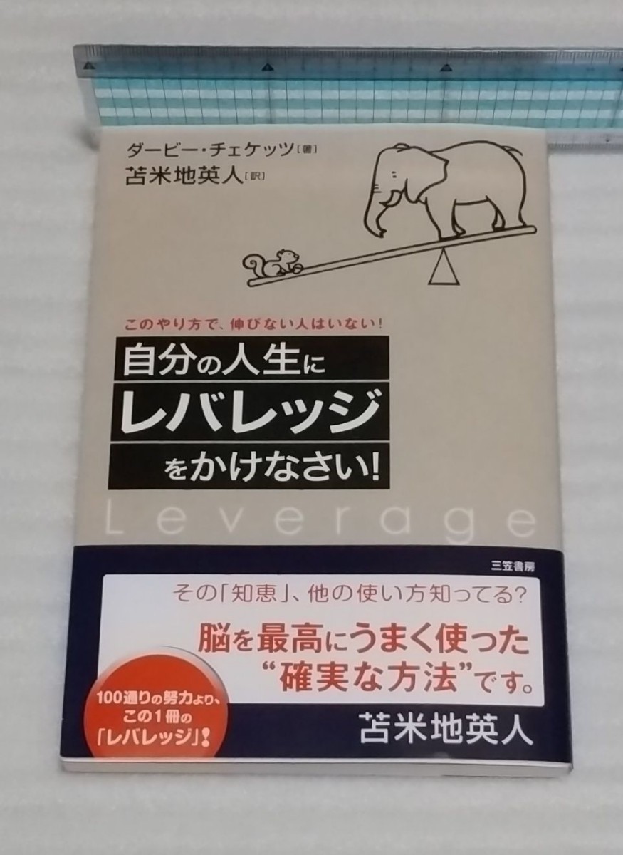 自分の人生にレバレッジをかけなさい!―このやり方で、伸びない人はいない! 苫米地英人 成功法則☆100通りの努力よりこの1冊 9784837957010_※カバーは軽く除菌済みです。