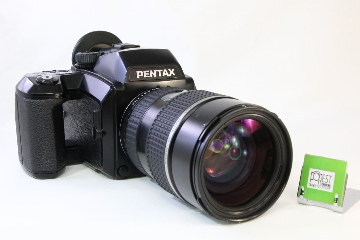 【同梱歓迎】実用■ペンタックス PENTAX 645N+FA 80-160mm■■シャッター全速・露出計完動■AH685_画像1