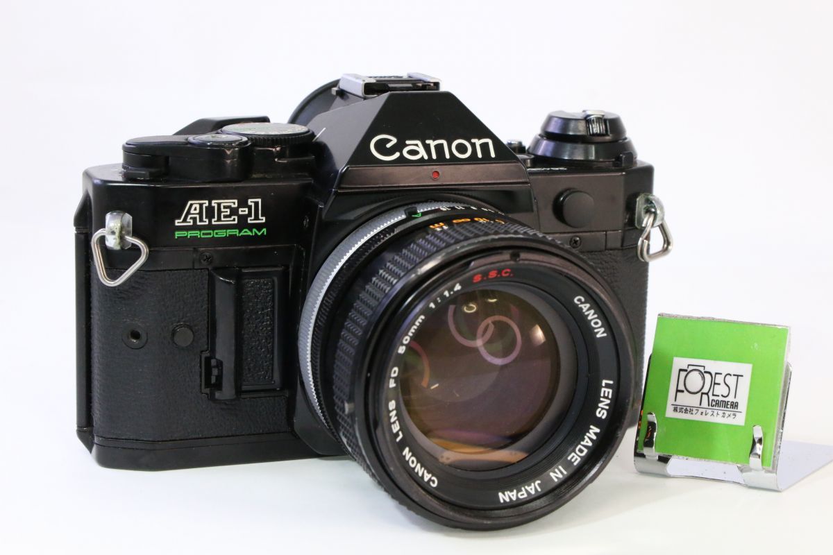 【同梱歓迎】実用■Canon AE-1 PROGRAM ボディ+50mm F1.4 S.S.C.■シャッター全速・露出計完動・鳴きなし・割れなし・絞り完動■AN2125_画像1