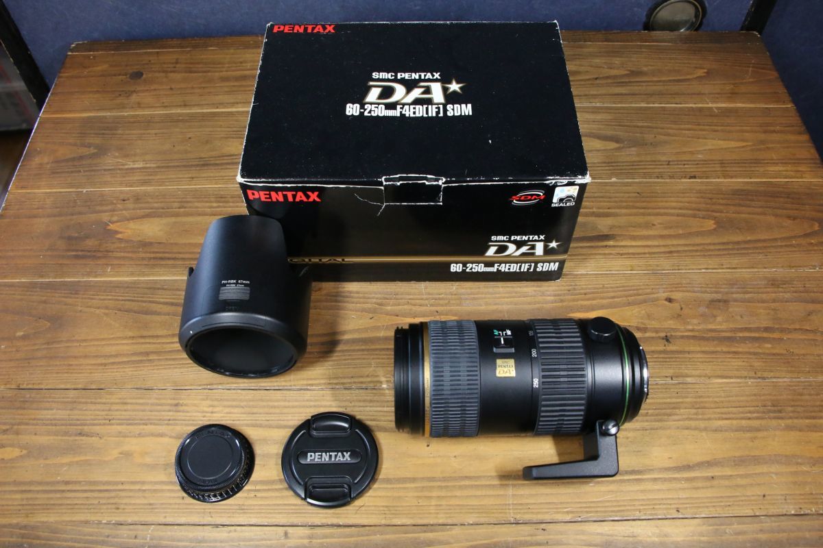 【動作保証・点検済】極上品■ペンタックス PENTAX-DA 60-250mm F4 ED IF SDM■箱付き■RR39
