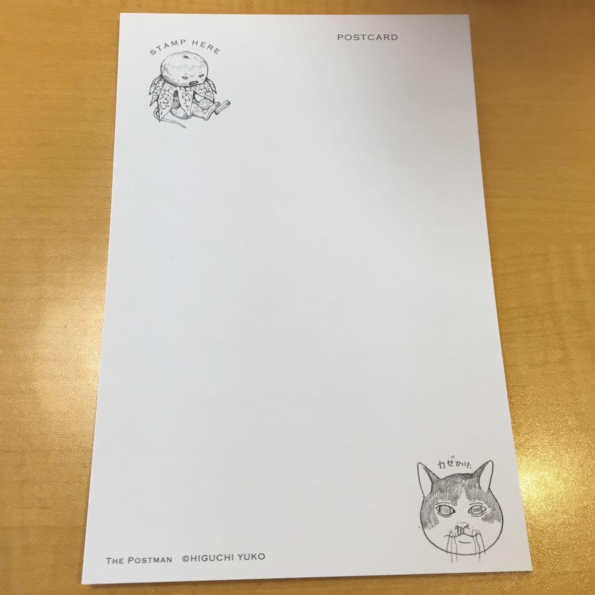 higchiyuuko кошка открытка лист документ открытка открытка сообщение карта кошка .. животное 16