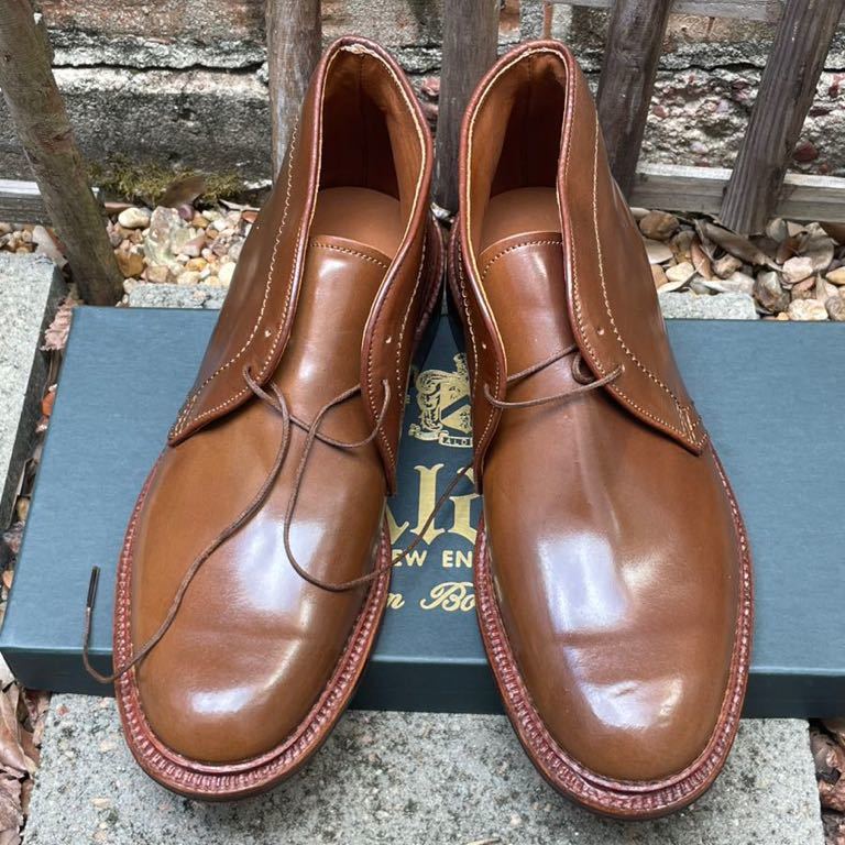 オールデン ウイスキー コードバン チャッカブーツ 6.5D バリーラスト Alden whiskey chukka boots _画像1