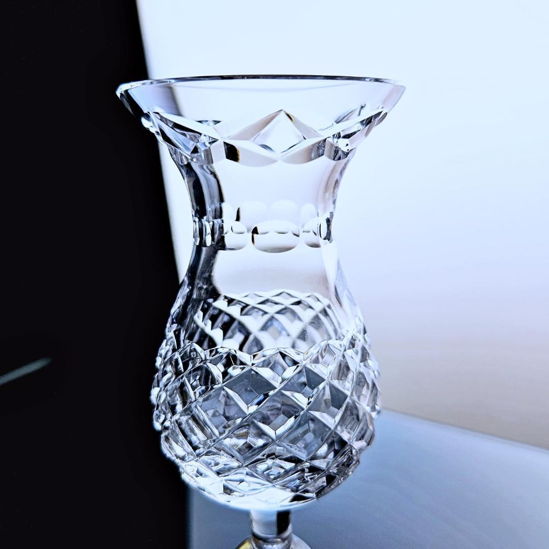 美しいクリスタルFausterRoland キャンドルホルダー燭台ランプ花瓶