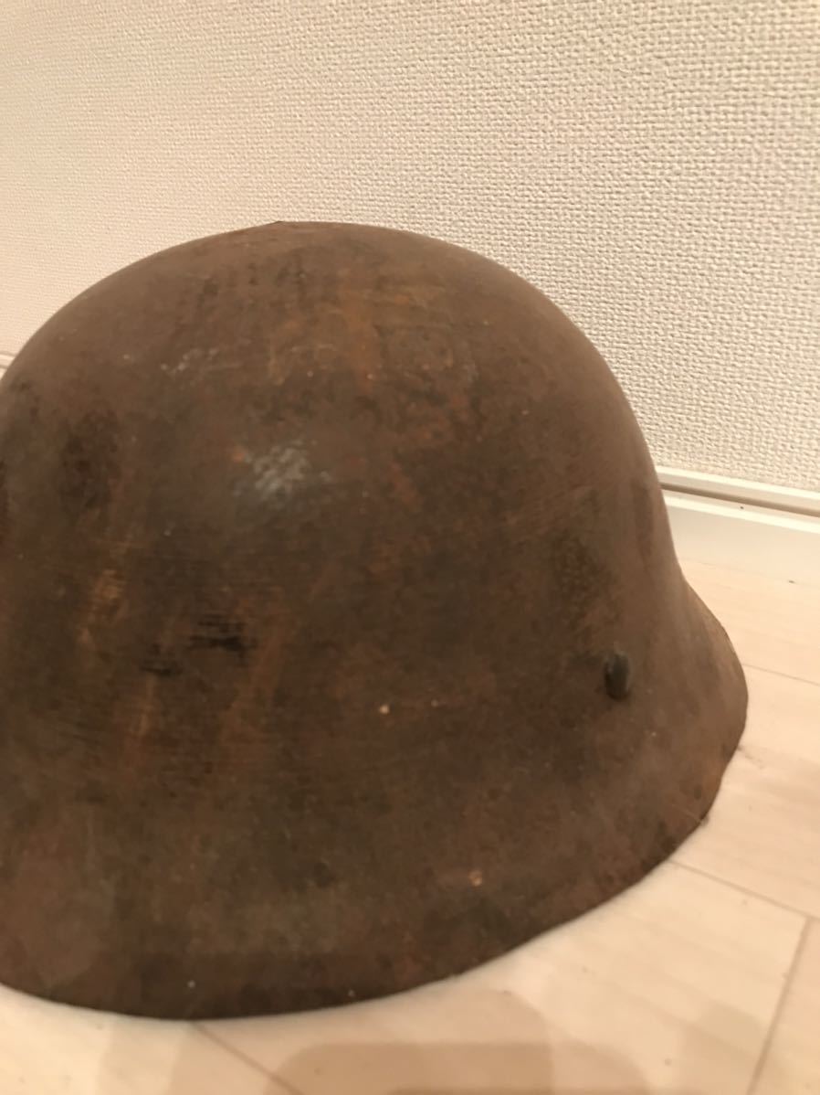 希少 旧日本軍 ヘルメット [鉄兜][鉄帽][大日本帝国陸軍][当時物][戦争