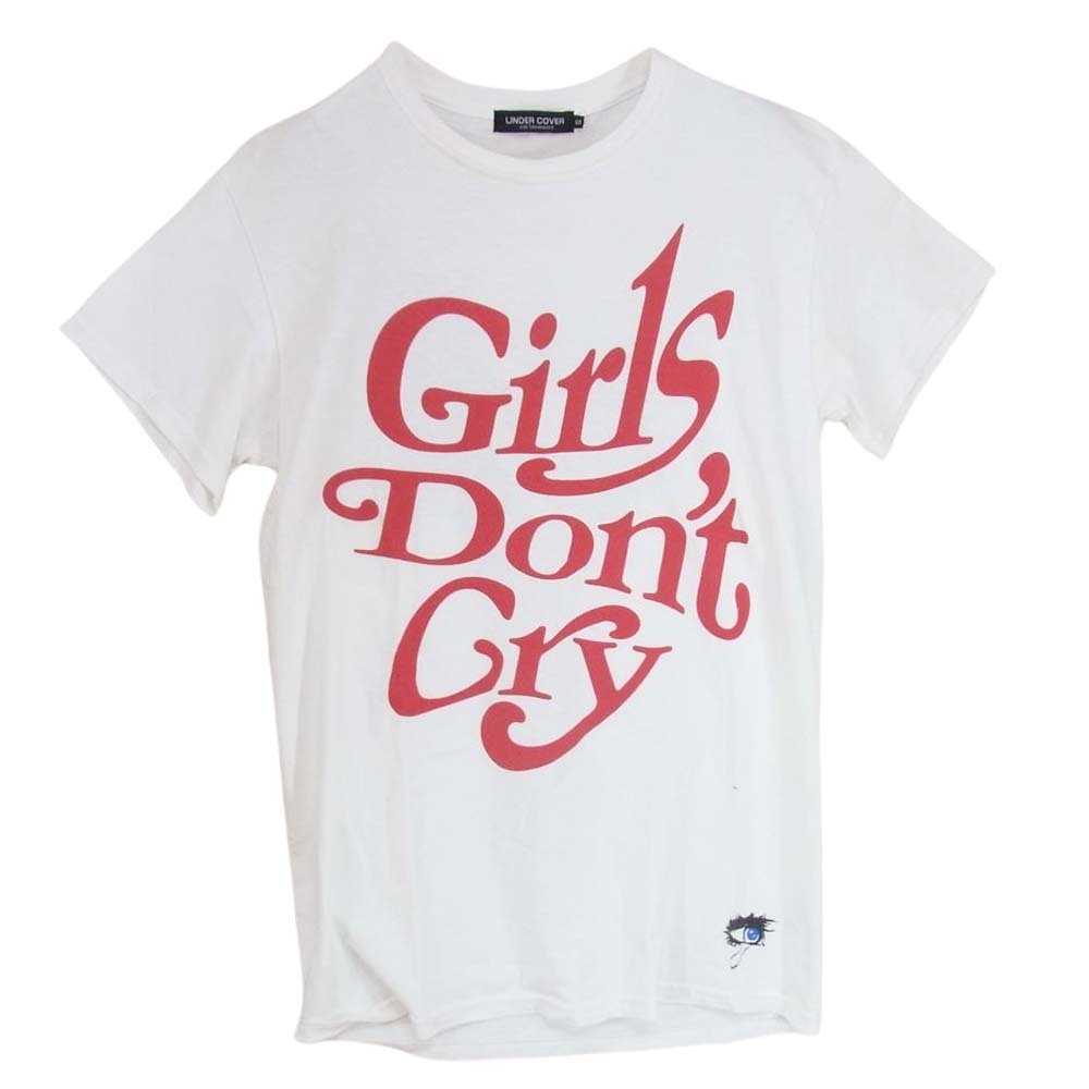 UNDERCOVER アンダーカバー Girls Don't Cry ガールズドントクライ Logo Tee ロゴ 半袖 Tシャツ ホワイト系 S【中古】_画像1