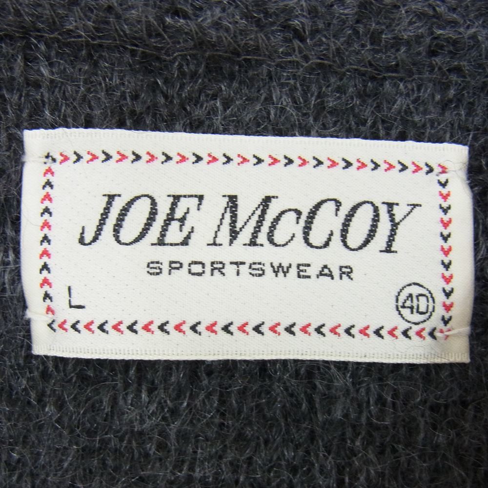 The REAL McCOY'S ザリアルマッコイズ JOE McCOY ジョーマッコイ モヘア カーディガン チャコールグレー系 【中古】_画像4