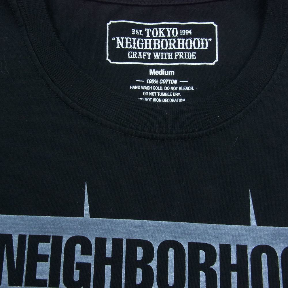 NEIGHBORHOOD ネイバーフッド 18SS BOLTS C-TEE LS ボルト サンダープリン トロングスリーブ 長袖 Tシャツ ブラック系 M【中古】_画像3