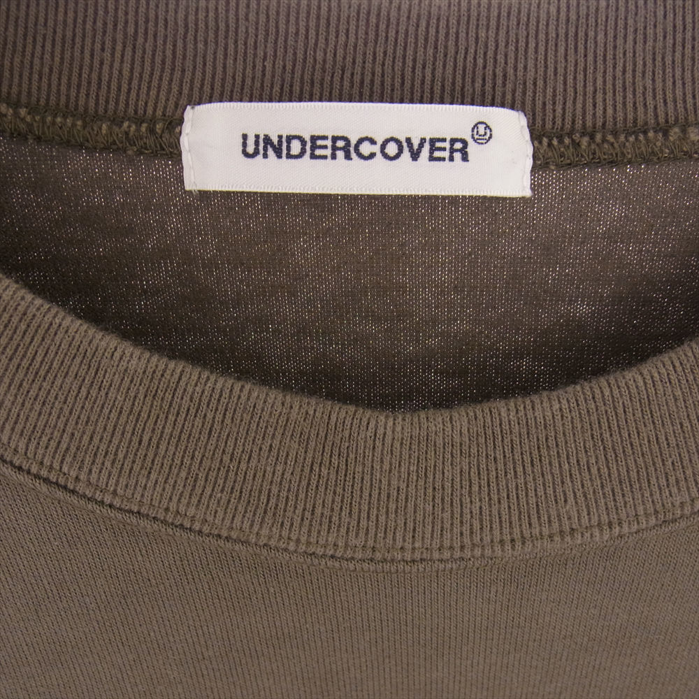 UNDERCOVER undercover 23AW UP2C4805-1to соперник flasi карман BIG TEE большой большой размер футболка хаки серия 2[ б/у ]