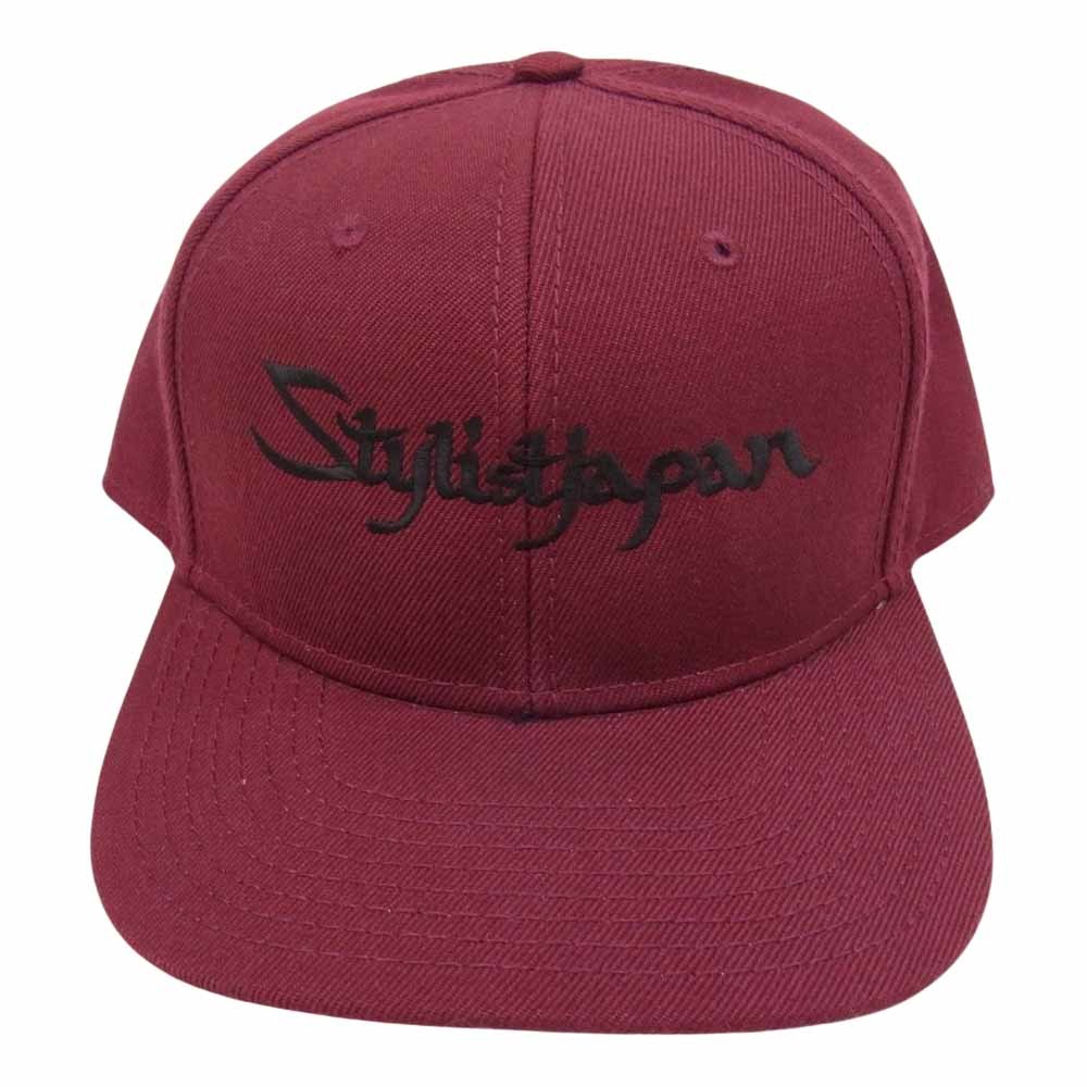 ザスタイリストジャパン TheStylistJapan ロゴ BB CAP 帽子 キャップ エンジ系 ONE SIZE【中古】_画像4