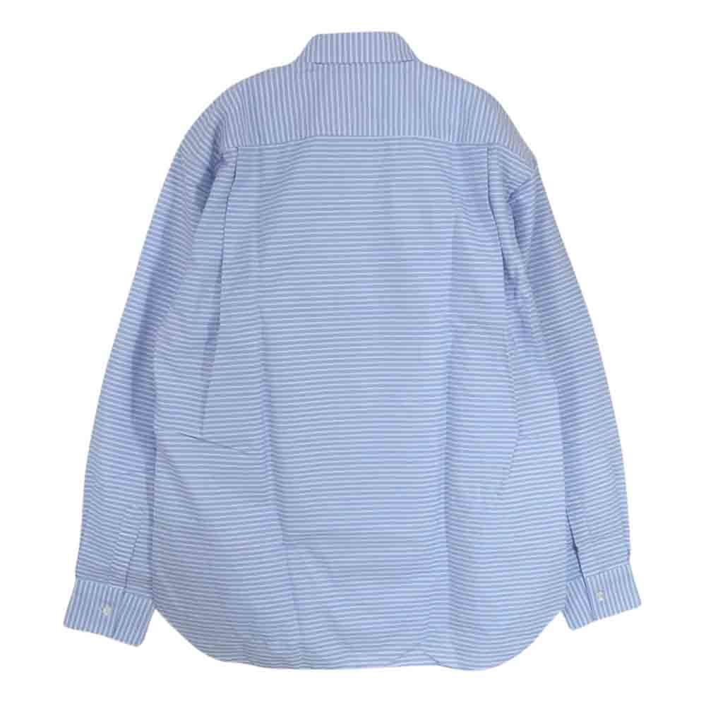 COMME des GARCONS コムデギャルソン SHIRT シャツ CDGS2HS FOREVER フォーエバー ストライプ 長袖 シャツ ホワイト系 ブルー系【中古】_画像2