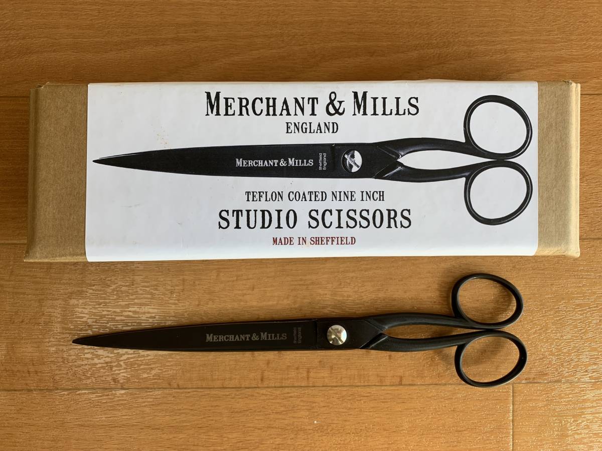 美品MERCHANT&MILLSマーチャン＆ミルズ鋏ハサミSTUDIO SCISSORSテフロンコーティング/英国製インテリア文房具日用雑貨小物ステーショナリー_画像1