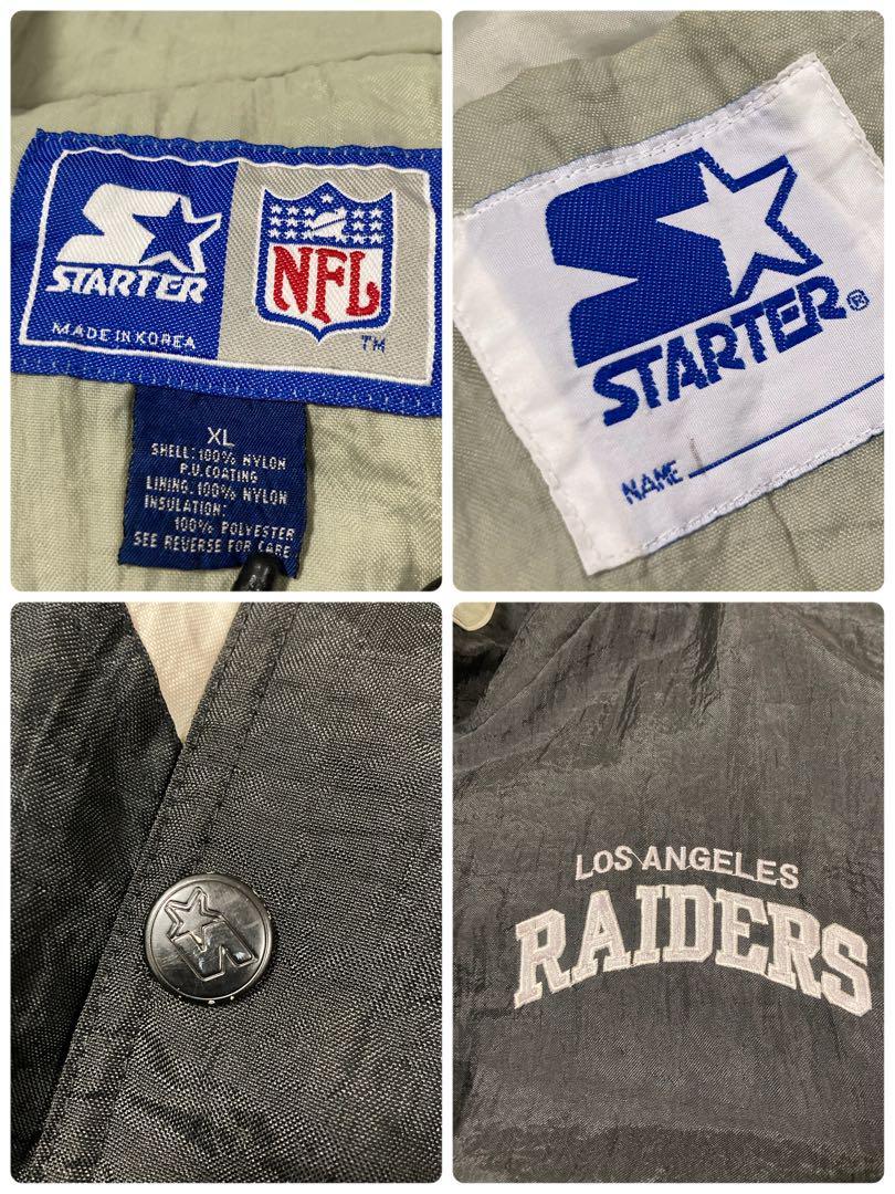 STARTER Raiders ナイロンジャケット XL NFL ワッペン Vintage 90s Los