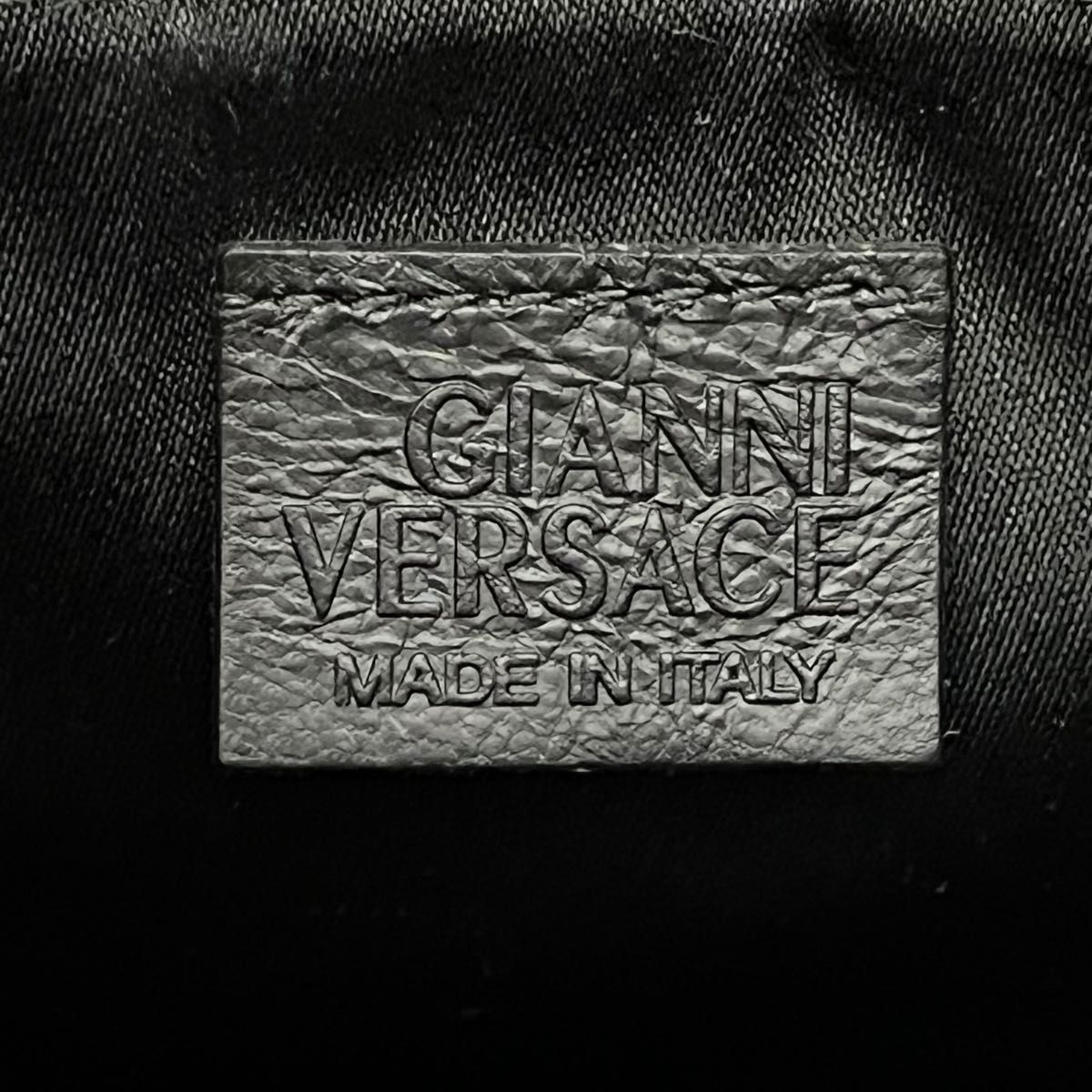 Gianni Versace ダブルフラップレザーショルダーバッグ
