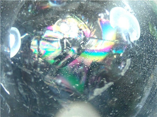 「在庫処分」AAA級天然水晶(レインボー)丸玉174B1-41B147a_画像8