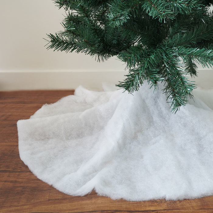  Christmas tree decoration attaching ornament KAEMINGK retro soft tree cover tree skirt underfoot cover diameter 100cm[470216]