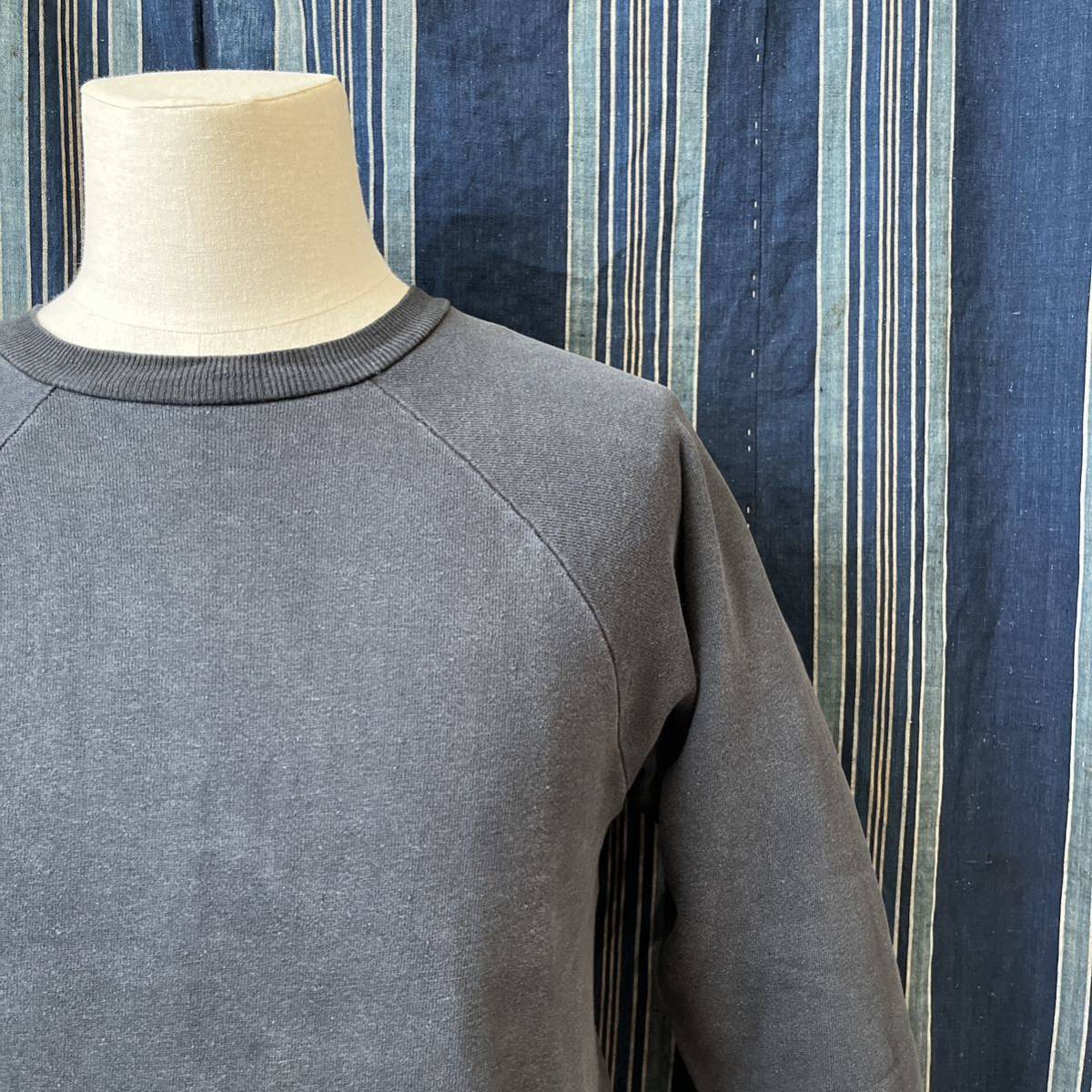50s hanes windshield raglan long sleeve sweat shirt 50年代 ヘインズ ウインドシールド アメリカ製 スウェット 黒 60年代 60s